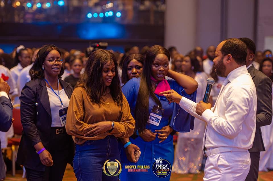 A minister engaging with the congregation at An Evening With Jesus