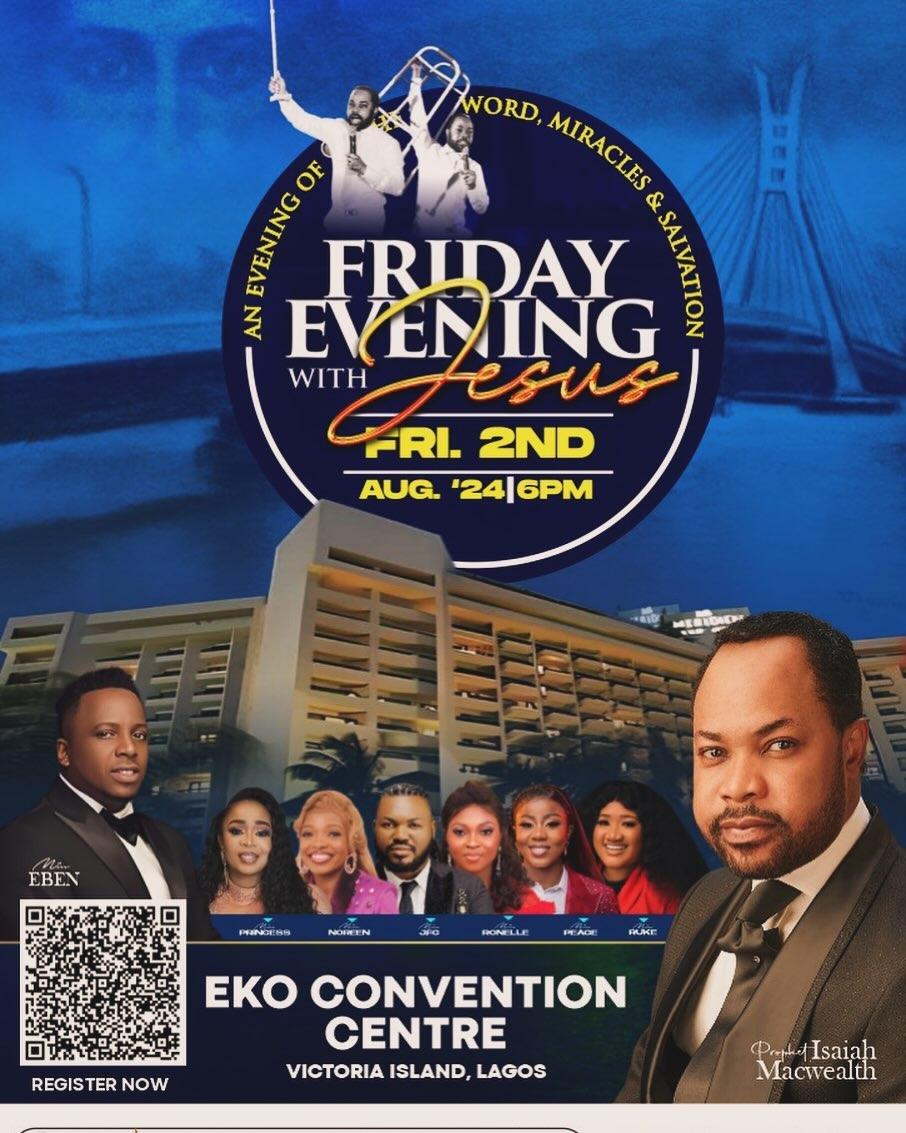 An Evening With Jesus Lagos event flier